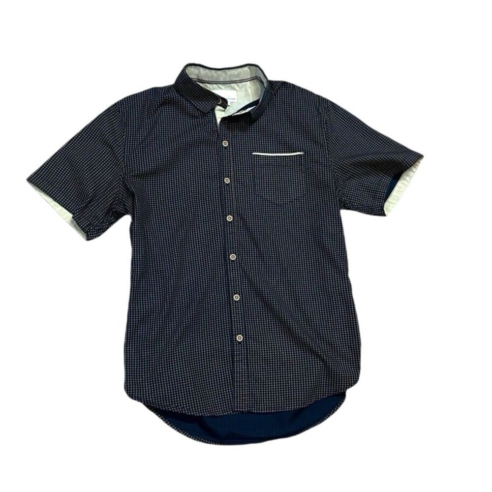 Craft + Flow men's short sleeve button up M preppy minimalist casual normcore